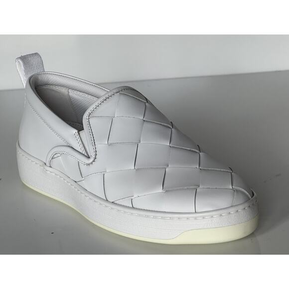 Bottega Veneta Rubber Sole Calf Leather Optic White Shoes 7 US 578303 9122 NIB main image 11